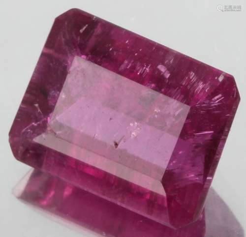 2.5ct Rubellite Tourmaline Emerald Cut