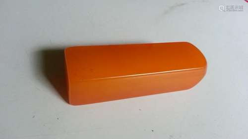 Blank seals in orange hardstone