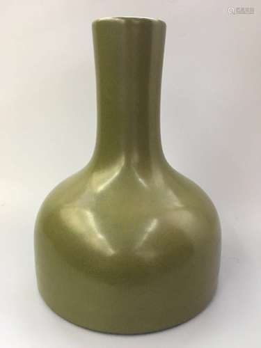 Chinese Tea Dust Glazed Porcelain Vase