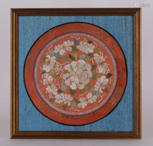 Chinese Silk Embroidery in Frame