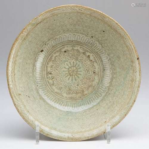 ANTIQUE Chinese Stoneware Celadon light Grey Glaze Bowl, SONG period. 7