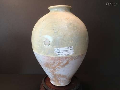 ANTIQUE Chinese Pale green glaze Jar, TANG Dynasty, 7th-8th century. 12