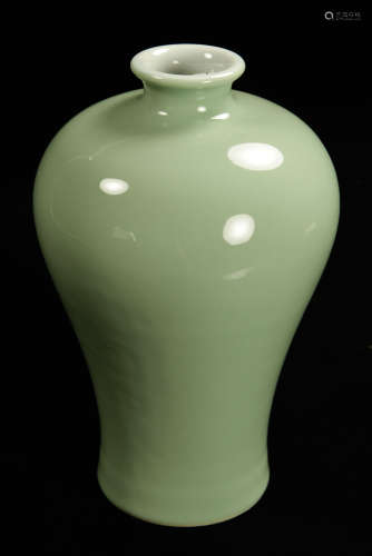 Chinese Light Green Glazed Mei Vase