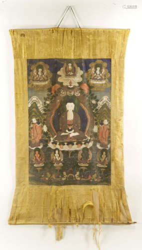 18th C. Hand Painted Thangka