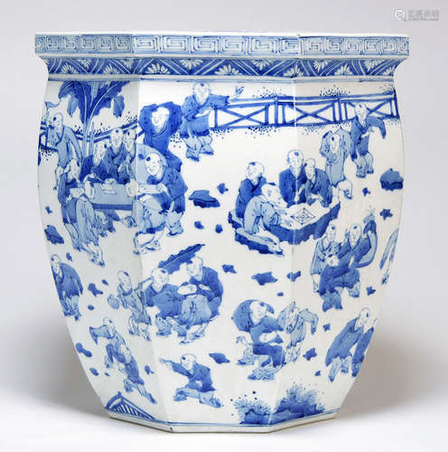 Large Chinese “Hundred-Boys” Flower Pot