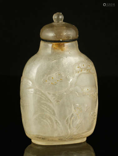 19th C. Chinese Quartz Snuff Bottle