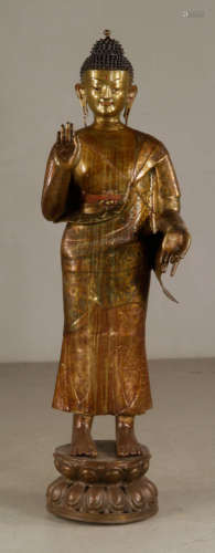Bronze Statue of Standing Buddha