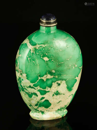 19th C. Chinese Variscite Snuff Bottle