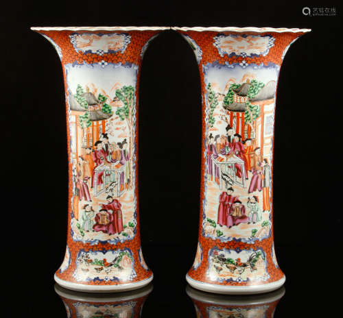 Pr. Chinese Export Vases