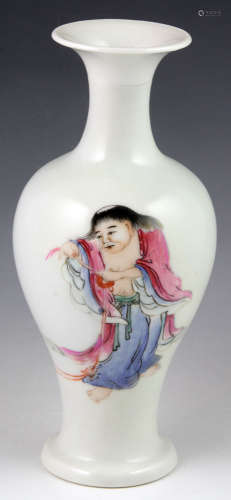 Chinese 19th/20th C. Famille Rose Vase
