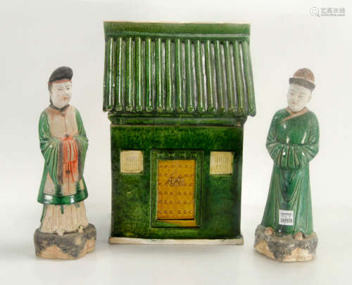 Ming Dynasty Pottery Couple and House