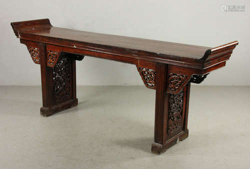 Chinese Dark Wood Altar Table