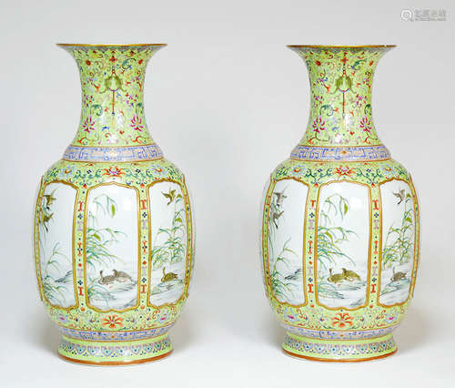 Chinese Famille-Rose Vases