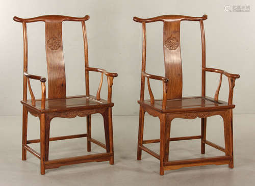 Pr. Chinese Hardwood Chairs