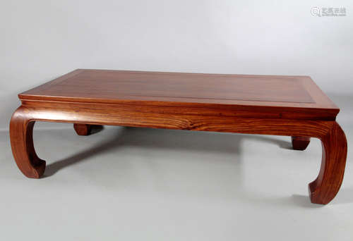 Chinese Teak Wood Kang Table