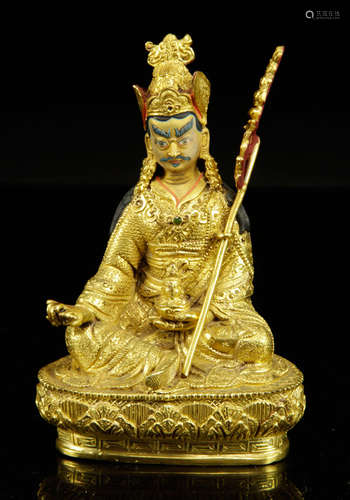 Tibetan Gilt Bronze Buddha Figure