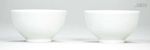 Chinese White-Glazed Bowls