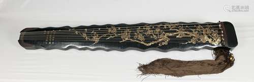 Qing Dynasty-A Rare Lacquer Qin, Musical Instrument