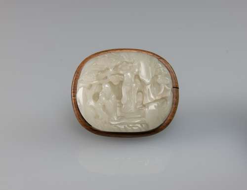 Qing-A White Jade Carved ‘Ling Zhi’