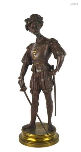 19th Century Euro Bronze Figure