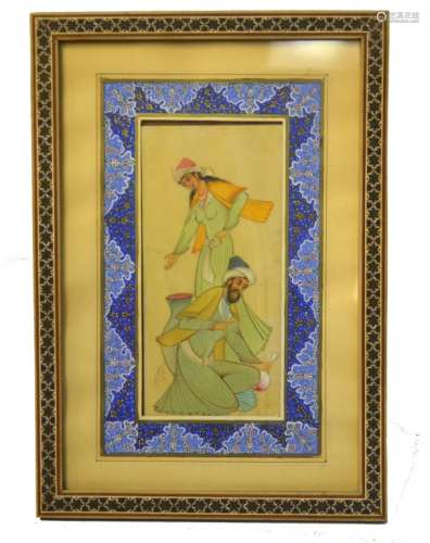 Framed  Persian Painting