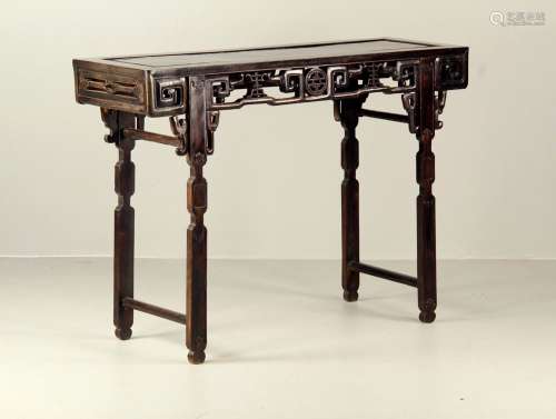 19th C. Chinese Dark Rosewood Altar Table