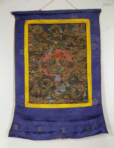 20th Century Chinese Tibetan thangka