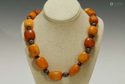 Yemen Made Butterscotch Amber Necklace