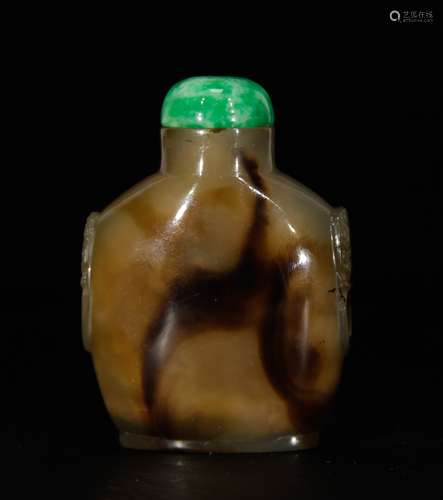 Chinese Agate Snuff Bottle