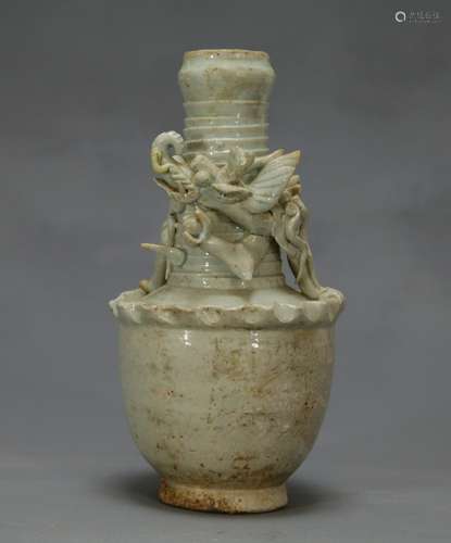 Ying Qing Dragon Funeral Vase. Song Dynasty