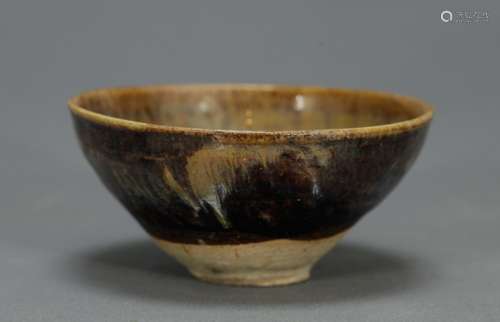 Jizhou Hare's Fur Oil-Splashed Tea Bowl