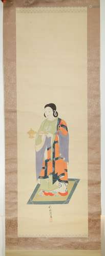 Japanese Scroll Painting - 20th Century