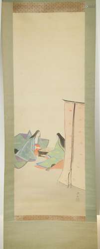 Japanese Scroll Painting - 20th Century