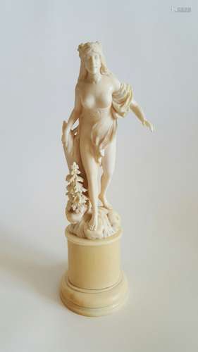 Beautiful European Carved Figurine