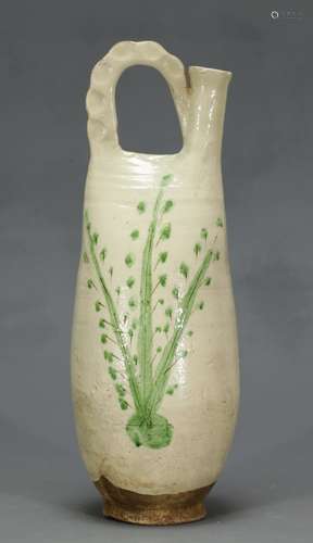 A Liao-type Creamy Glazed Water Flask