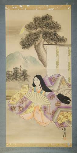 Japanese Scroll Painting - 20th Century