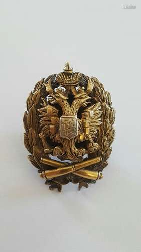 Imperial Russian Artillery Silver Badge