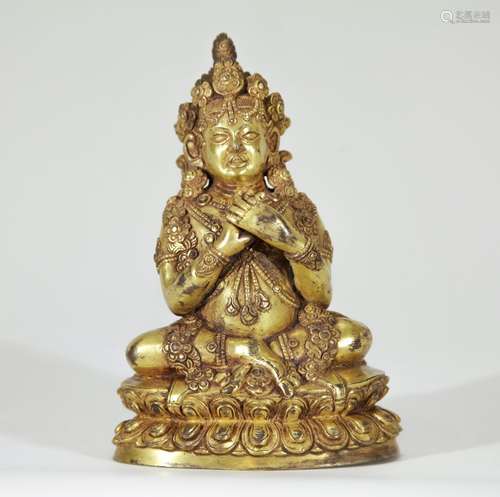 17/18th C. Chinese Tibetan Buddhist Figure