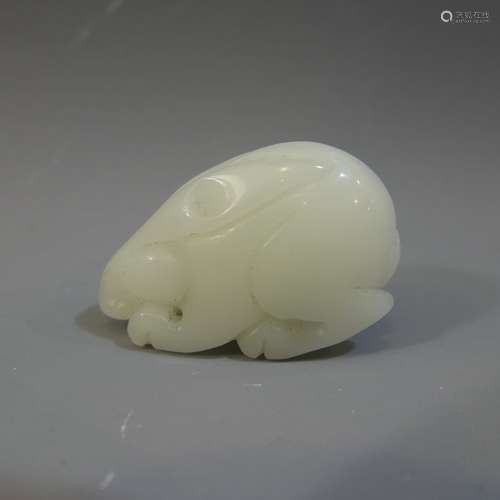 CHINESE CARVED JADE RABBIT