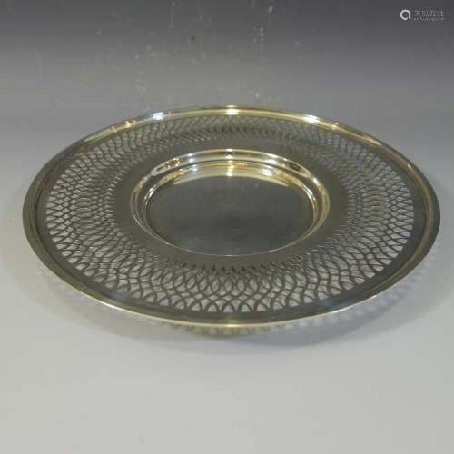 STERLING SILVER RETICULATED PLATE - 190 GRAMS