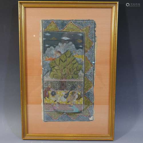 ANTIQUE INDIAN MUGHAL PAINTING 18/19TH CENTURY