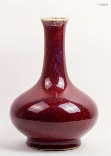 CHINESE QING DYNASTY FLAMBEE GLAZED VASE