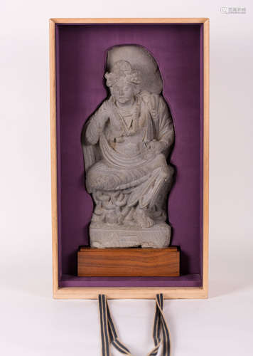 CHINESE STONE FIGURE OF GANDHARA