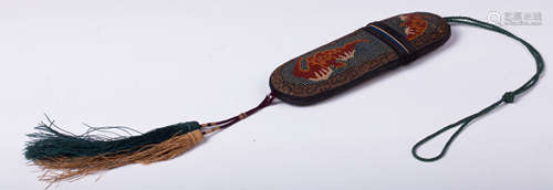 CHINESE EMBROIDERY GLASSES CASE