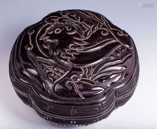 CHINESE QING DYNASTY LACQUER WOOD BOX