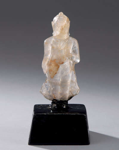 古水晶雕释迦牟尼佛像