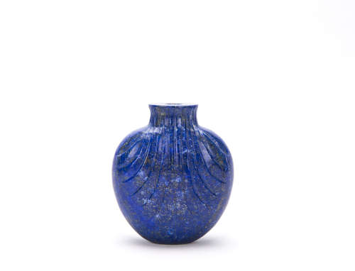 A Chinese Lapis Lazuli Snuff Bottle
