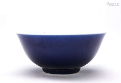 A Chinese Blue Porcelain Bowl