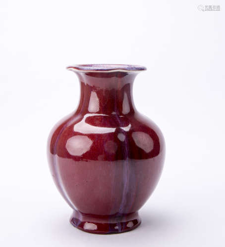A Chinese Red Glazed Vase