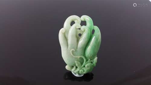 A Chinese Carved Jadeite Hand of Budda